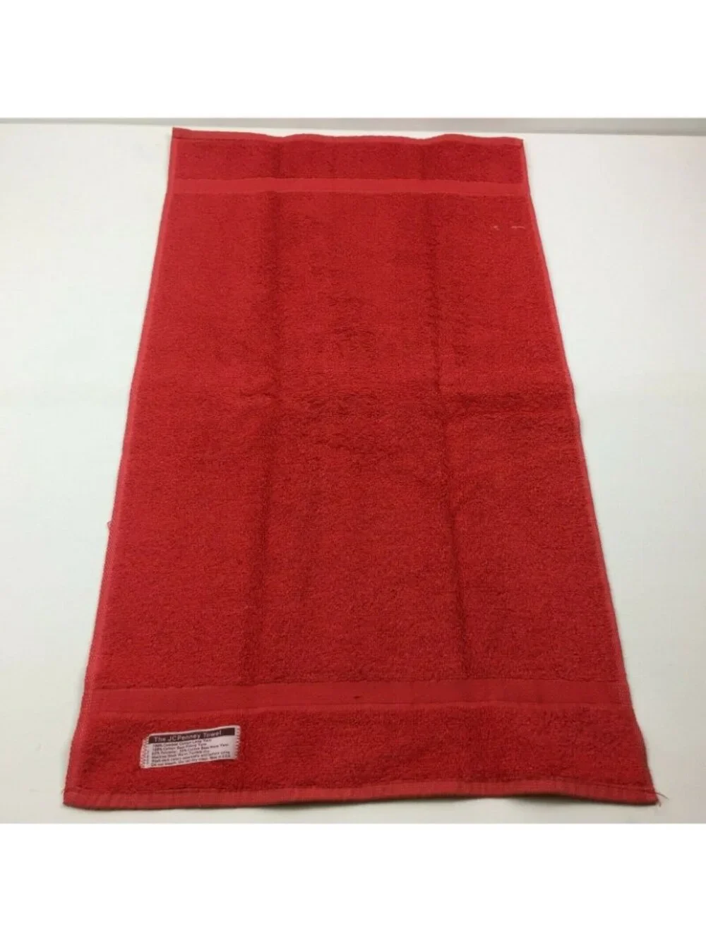 JC Penny Towel Color Classics Red Green Christmas Hand Towels Set Wash Bathroom